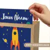 Kleurrijk - Raket - Ruimte Light Box met kabel (Kinderlampje) klein -USP_websiteprintNL