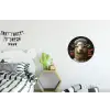 Schaap - Kokskleding - Neon - Quote Wandcirkel aluminium klein -kinderkamer