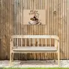 More espresso - Koffie - Eend Tuinposter op houten frame 2 cm dik klein -sfeer4