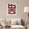 Chef - Rood - Japandi - Vintage Wandkleed katoen klein -sfeer4