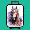 Aquarel paard met kleurrijke spatten Kinderkoffer - Zwart klein -zzz_website3d_nbs