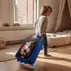 Wit paardenhoofd tussen kleurrijke bloemenkrans Kinderkoffer - Blauw klein -sfeer1
