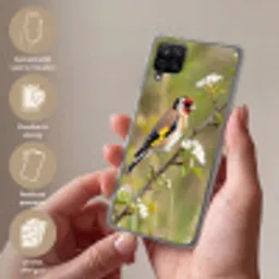 Putter - Bloesem - Lente - Natuur - Kleurrijk Telefoonhoesje Samsung Galaxy A12 klein -sfeer3_NL