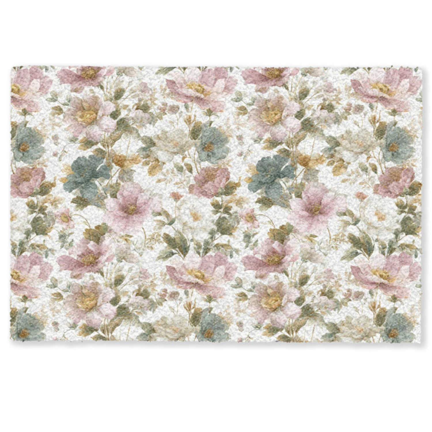 Bloemen - Patroon - Pastel Deurmat klein 898 -zkaufland3d