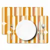 U-vorm - Retro - Oranje Placemat vinyl groot 368 -zzsfeer2_Kitchenyeah-website