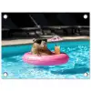 Zwemband - Capibara - Zonnebril - Water tuinposter los doek klein -3d
