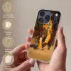 Tijger - Geschilderd - Oranje - Penseelstreken Telefoonhoesje iPhone 17 Pro klein -sfeer3_NL