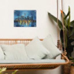 Skyline Toronto - Water - Stadslichten - Toren tuinposter los doek klein -sfeer7
