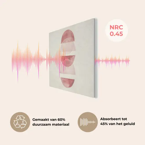 Minimalistisch - Cirkels - Roze PET vilt klein -USP_NL