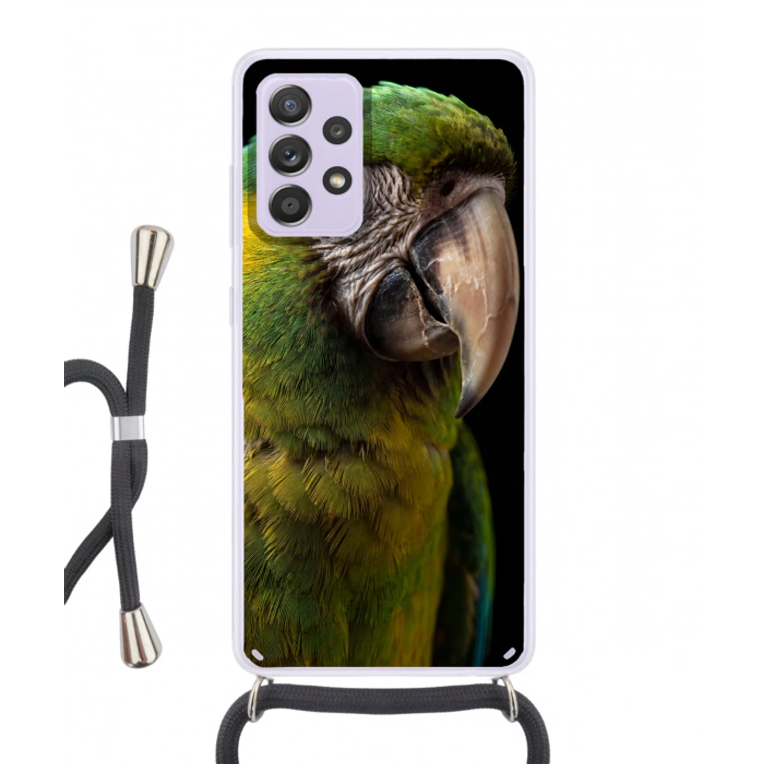 Ara - Portret - Groen Hoesje Samsung Galaxy A52 5G met koord klein -3d