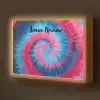 Spiraal - Roze - Blauw Light Box met batterij (Wandlamp kind) middel -z3d_website
