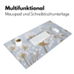 Illustratie - Bloemen - Blauw Muismat XXL klein -ysfeer4_duits