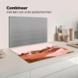 Heuvellandschap - Grafisch - Terracotta Inductie beschermer vinyl 3mm klein -wsfeer7_website