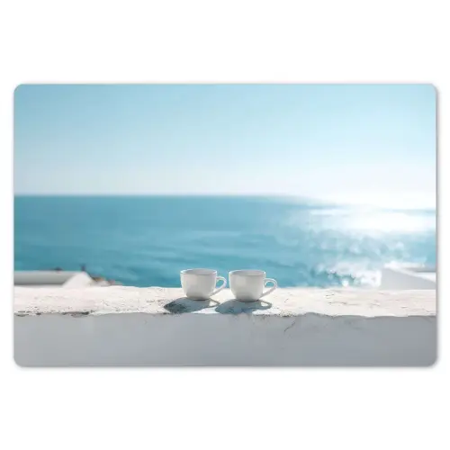 Zee - Koffiekopjes - Zomers Placemat vinyl groot -zzsfeer1_Kitchenyeah-website