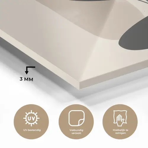 Plant - Beige - Japandi plexiglas 5mm klein -sfeer2