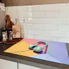 Koptelefoon - Mintgroen - Draad Inductie beschermer vinyl 3mm klein -sfeer3