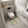 Ruit - Patroon - Kleurrijk WCmat klein 1009 -sfeer1