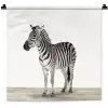 Zebra - Meisjes - Dieren - Kinderen - Jongens Wandkleed katoen klein -zz3d