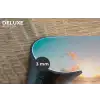 Zonsondergang - Strand - Zee - Zomer - Blauw Placemat vinyl groot -closeup