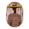 Abstract - Figuur - Illustratie - Hoed Wandcirkel Ovaal Forex klein -3d