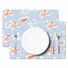 Zee - Sfeer -  Zeilboot - Blauw Placemat vinyl groot 368 -zzsfeer2_Kitchenyeah-website
