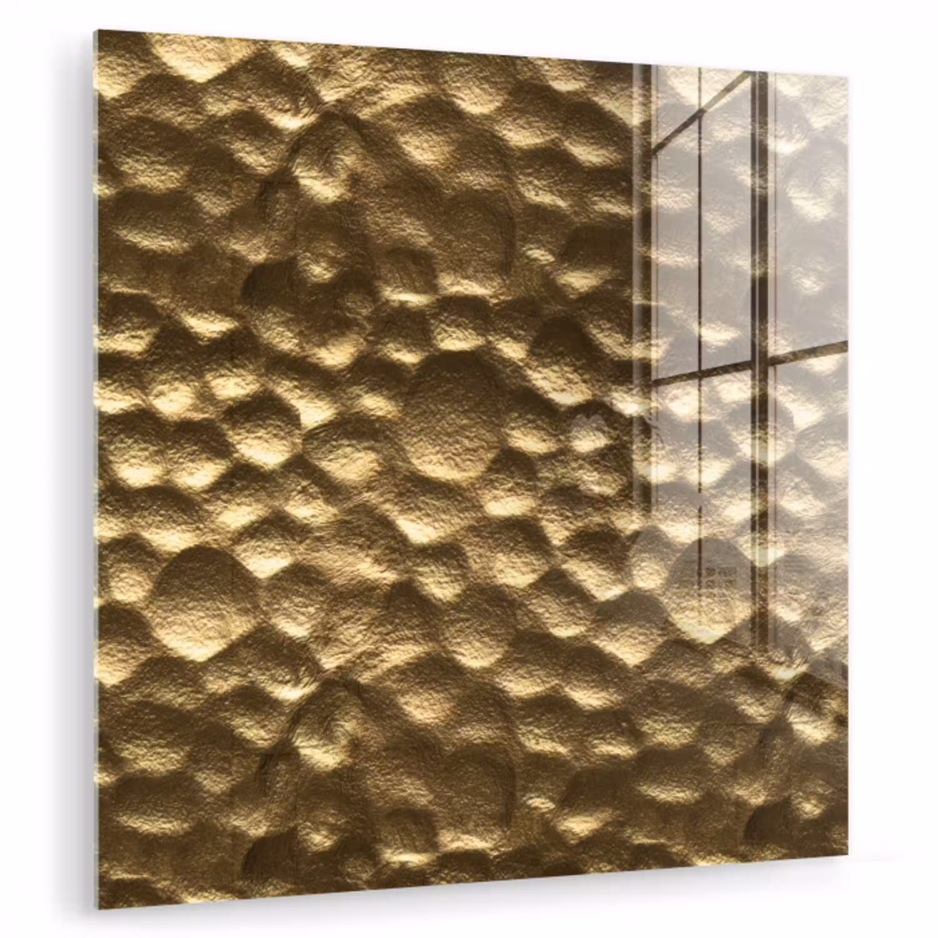 Gehamerd - Reliëf - Textuur - Bronsgoud plexiglas 5mm klein 11 -zzzproduct_nieuw