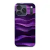 Golven - Abstract - Paars Telefoonhoesje iPhone 17 Pro klein -3d