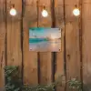 Zonsondergang - Strand - Zee - Zomer - Blauw tuinposter los doek klein -sfeer1