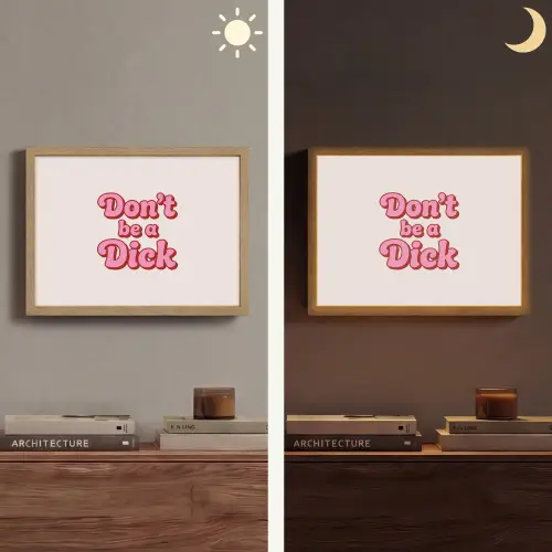 Tekst - Boodschap - Roze Light Box met batterij (Wandlamp) middel -sfeer3