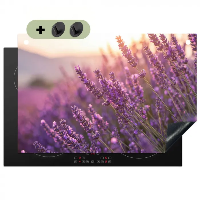 Lavendel - Paars - Zonlicht Inductie beschemer met haakjes klein -3d