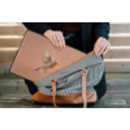 Roodborst - Natuur - Roze laptophoes neopreen klein -tas