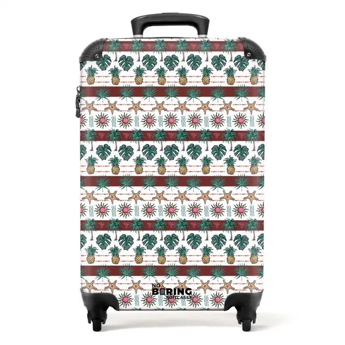 Zomer illustratie print NBS - Handbagage koffer - Volwassenen Unisex middel -productfoto_recht