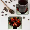 Vrouw - Chocolade - Frambozen - Aardbeien - Koekjes onderzetter kurk middel -sfeer2