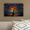Mozaïek - Kleurrijk - Boom - Takken canvas 2cm klein -sfeer3