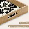 Modern - Monstera - Zwart Dienblad Rechthoek middel 911 -USP_HandgreepNL