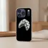 Croissant - Metaal - Zilver Telefoonhoesje iPhone 17 Pro klein -sfeer2