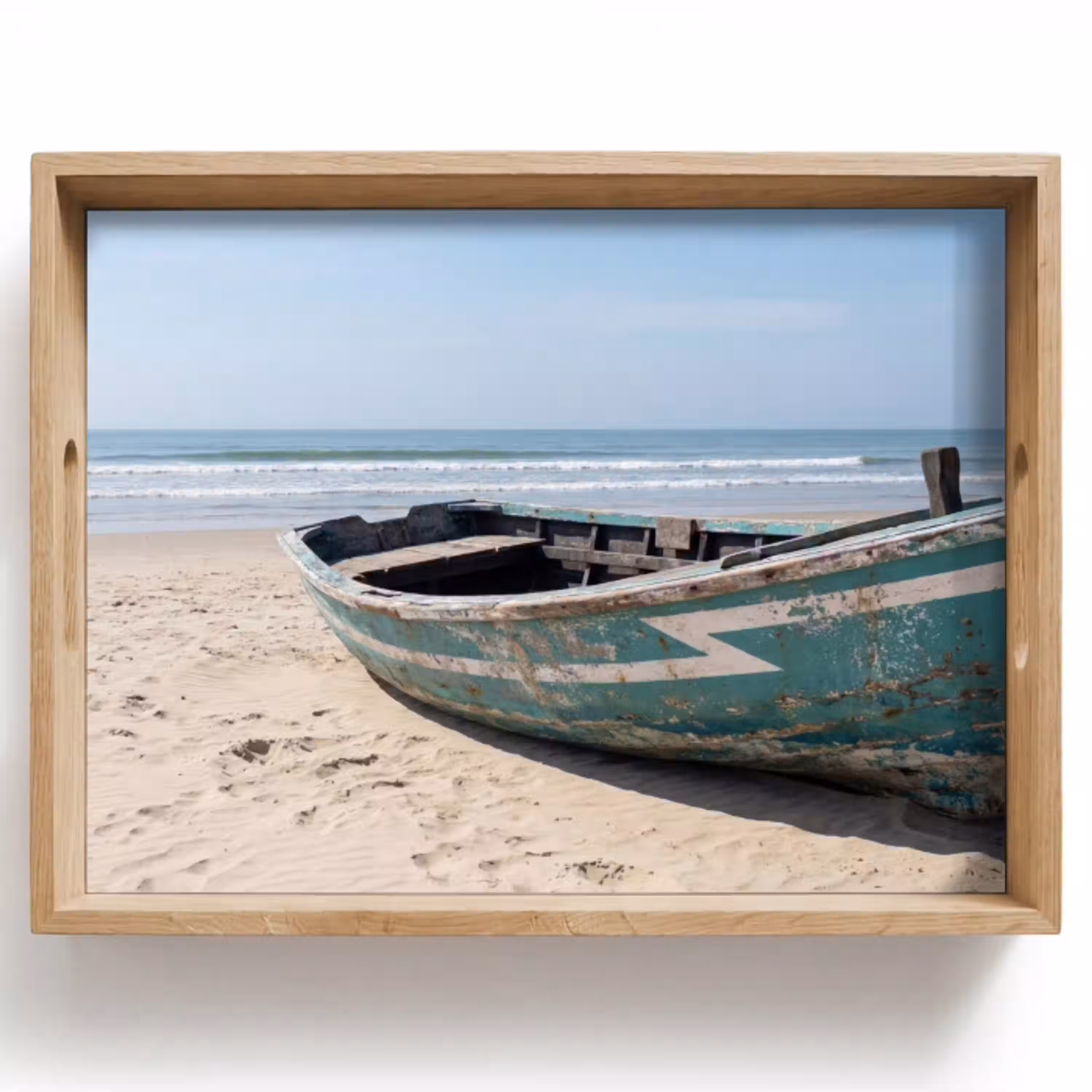 Boot - Zandstrand - Zee Dienblad Rechthoek middel -z3d_shopping