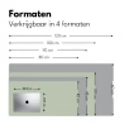 Mintgroen - Effen kleur Muismat XXL klein -sfeer5