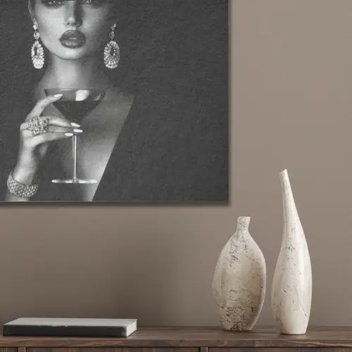 Vrouw - Cocktail - Chic PET vilt klein -sfeer6_closeup