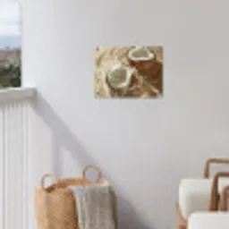 Kokosnoot - Water - Beige - Spetters tuinposter los doek klein -sfeer8