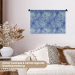Modern - Abstract - Blauw Wandkleed katoen klein 269 -tsfeer1_DE