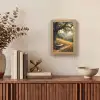 Bankje - Boom - Klaprozen - Heuvels Light Box met kabel (Tafellamp) klein -sfeer2