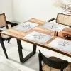 Vissen - Water - Wit Placemat vinyl groot -zzsfeer4_Kitchenyeah-website