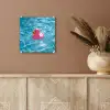 Badeend - Dobberend - Roze plexiglas 5mm klein -sfeer5