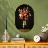 Exotisch - Boeket - Vaas - Goud Wandcirkel Ovaal Forex klein -sfeer2