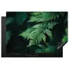 Varenblad - Groen - Structuur - Wazig Inductie beschermer vinyl 3mm klein -3d