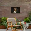 Konijn - Kok - Dier Tuinposter op houten frame 2 cm dik klein -sfeer3