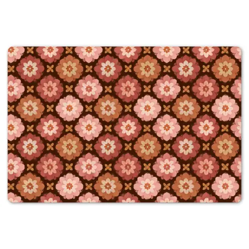 Geometrisch - Bloemen - Kleurrijk Placemat vinyl groot 368 -zzsfeer1_Kitchenyeah-website