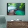 Brug - Water - Rivier - Bos canvas 2cm klein -sfeer4