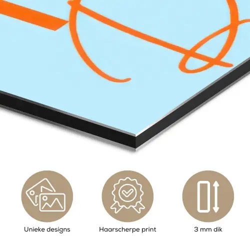Blauw - Oranje - Tekst aluminium wit klein -closeup_NL